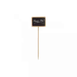 Porte étiquettes ardoise 50x40mm h140mm